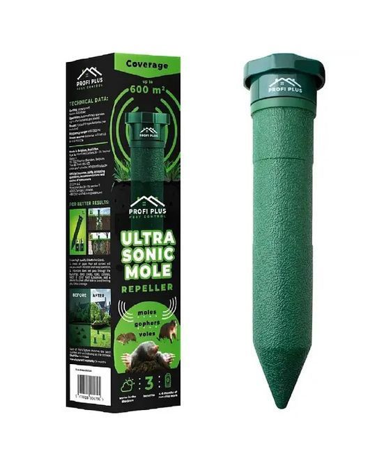 Електронний відлякувач кротів Ultra Sonic"Profi Plus" Pest Control, 1 шт