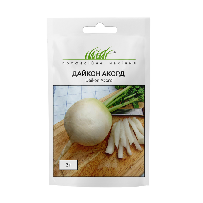 Дайкон Аккорд белый круглый